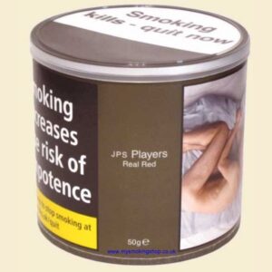 JPS Players Real Red Make Your Own Volume Tubing Tobacco 50g Tub