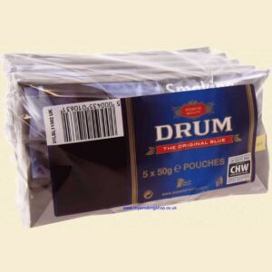 Drum Original Blue Hand Rolling Tobacco 5 x 50g Pouches